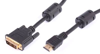 CORDON HDMI VERS DVI-D 18+1 MALE 2 METRES