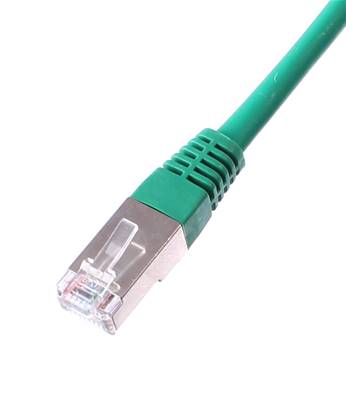 CORDON RJ45 CAT 5e 100 Ohms BLINDE FTP VERT 5 METRES