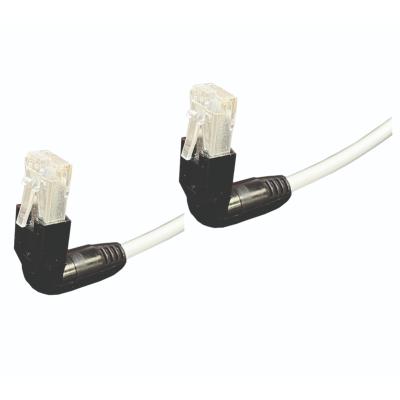 CORDON RJ45 CAT 6A SFTP COUDE BAS - COUDE BAS 0.5 METRE