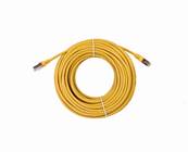 CORDON RJ45 CAT 6A BLINDE SFTP LSZH JAUNE 20 METRES