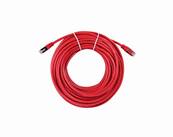 CORDON RJ45 CAT 6A BLINDE SFTP LSZH ROUGE 30 METRES