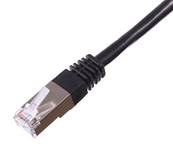 CORDON RJ45 CAT 6A BLINDE SFTP LSZH NOIR 15 METRES