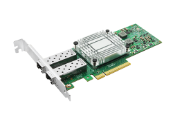 CARTE FIBRE OPTIQUE DUAL 10 GIGABIT PCI-E MULTIMODE SX-2 KM PORT LC