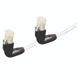 CORDON RJ45 CAT 6A SFTP COUDE BAS - DROIT 5 METRES