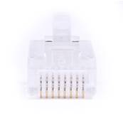 CONNECTEUR RJ45 8P8C CAT 5E UTP CABLE ROND SACHET DE 100