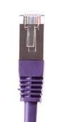 CORDON RJ45 CAT 6A BLINDE SFTP LSZH VIOLET 2 METRES