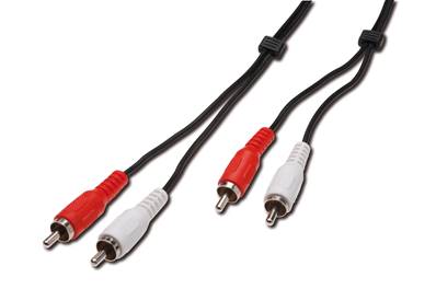 CORDON AUDIO 2xRCA MALES VERS 2xRCA MALES EN 10 METRES