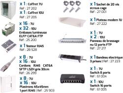 KIT COMPLET COFFRET RESEAU 10 POUCES 7U