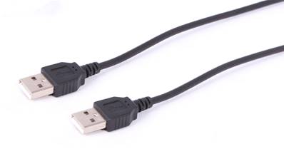 CORDON DE CONNEXION USB 2.0 TYPE A-A 1 METRE