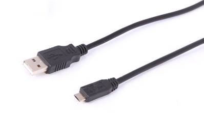 CORDON USB V2.0 TYPE A MALE VERS MICRO USB TYPE B MALE 1,8 METRE