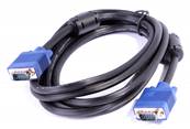 CORDON VGA HAUTE QUALITE HD15 MALE-MALE + FERRITE 10 METRES