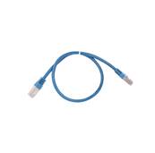 CORDON RJ45 CAT 6A 100 OHMS BLINDE SFTP BLEU 0.5 METRE