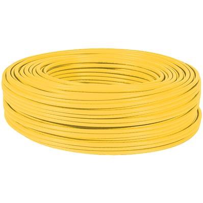 CABLE PATCH CAT 7 S-FTP LSZH JAUNE BOBINE DE 100 METRES