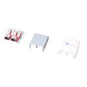 BOITIER MURAL EQUIPE 2 PORTS RJ45 CAT 6A FTP