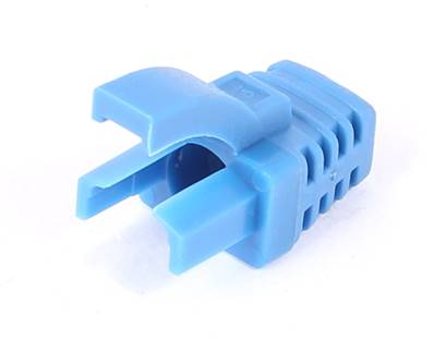 MANCHON RJ45 SURMOULE A LANGUETTE BLEU SACHET DE 100