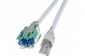 CORDON CBE-RJ45 CAT 5e 100 OHMS FTP 2P COQUILLES VERTE 2M