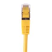 CORDON RJ45 CAT 6 100 Ohms BLINDE FTP LSZH JAUNE 7 METRES