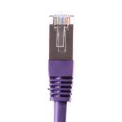 CORDON RJ45 CAT 6 100 Ohms BLINDE FTP VIOLET 7 METRES