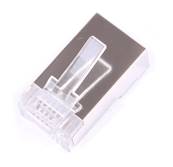 CONNECTEUR RJ45 8P8C CAT 6 FTP CABLE ROND SACHET DE 100