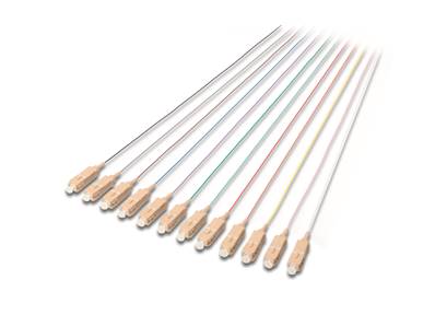 LOT DE 12 PIGTAIL COULEUR SC MULTIMODE OM3 2 METRES