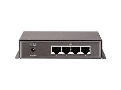 SWITCH POE DESKTOP 4 PORTS GIGABIT 65W + 1PORT UPLINK