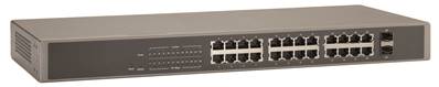 SWITCH POE RACKABLE 24 PORTS GIGA + 2 SFP MANAGEABLE WEB SMART 185W