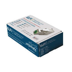 EMBASE RJ45 A REPERAGE LUMINEUX ELFI CAT 6 BOITE DE 96+TESTEUR OFFERT