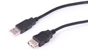 RALLONGE USB V2.0 TYPE A MALE->A FEMELLE 1 METRE