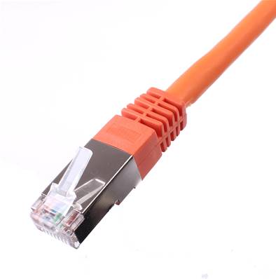 CORDON RJ45 CAT 6 100 Ohms BLINDE FTP ORANGE 0,5 METRE