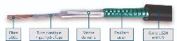 FIBRE OM3 12FO EXT LSZH STRUCT. LIBRE 250µ ANTI RONGEUR ARMEE ACIER