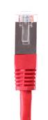 CORDON RJ45 CAT 6A BLINDE SFTP LSZH ROUGE 20 METRES