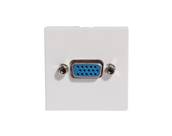 PLASTRON 45x45 VGA FEMELLE AVEC RALLONGE FEMELLE 0,2 M