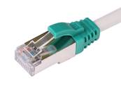 MANCHON RJ45 SURMOULE A LANGUETTE VERT SACHET DE 100