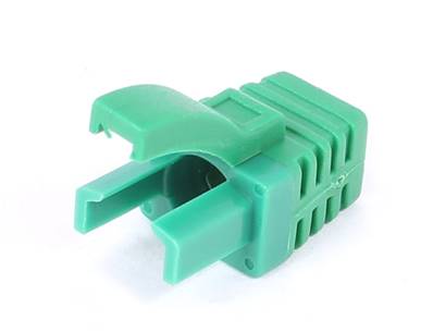 MANCHON RJ45 SURMOULE A LANGUETTE VERT SACHET DE 100