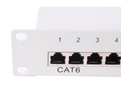 PANNEAU DE BRASSAGE 10 POUCES 12 PORTS RJ45 CAT6 FTP EQUIPE