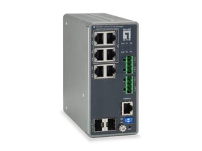 SWITCH INDUSTRIEL POE MANAG. L3 4 PORTS GIGA 120W+2xRJ+2 SFP RAIL DIN