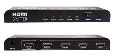 SPLITTER HDMI 4 PORTS 4K