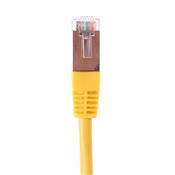 CORDON RJ45 CAT 5e 100 Ohms BLINDE FTP JAUNE 15 METRES