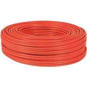 CABLE PATCH CAT 6 FTP LSZH ROUGE COURONNE DE 100 METRES