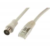 CORDON BALUN RJ45 VERS TV 9.52MM 5 METRES