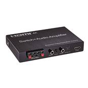 SWITCH HDMI 3 PORTS 4K AMPLI AUDIO INTEGRE- SORTIES OPTIQUE ET COAX