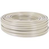 CABLE RIGIDE 4 PAIRES CAT6 BLINDE F-UTP LSZH COURONNE DE 100 METRES