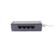 QUADRUPLEUR TELEPHONIQUE RJ45 VERS 4 x RJ45 PAIRE 4/5