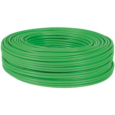 CABLE PATCH CAT 6 FTP LSZH VERT COURONNE DE 100 METRES