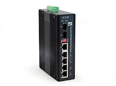 SWITCH INDUSTRIEL POE 4 PORTS GIGABIT 126W +1 SFP+1 COMBO RJ/SFP RAIL