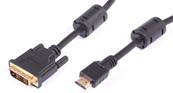 CORDON HDMI VERS DVI-D 18+1 MALE 5 METRES