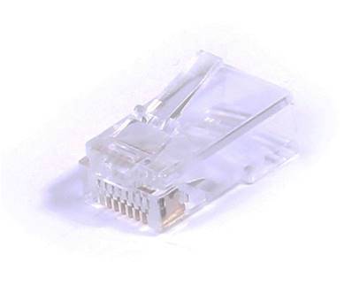 CONNECTEUR RJ45 8P8C CABLE PLAT SACHET DE 100