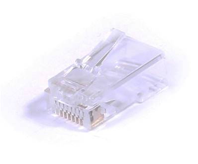 CONNECTEUR RJ45 8P8C CABLE PLAT SACHET DE 100