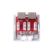 BOITIER MURAL EQUIPE 2 PORTS RJ45 CAT 6A FTP