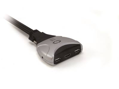 KVM DESKTOP HDMI 2 PORTS USB + AUDIO CABLES INCLUS